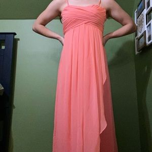 Kids dress. Size 14. Worn once at a quinceañera. Has a little stain at bottom